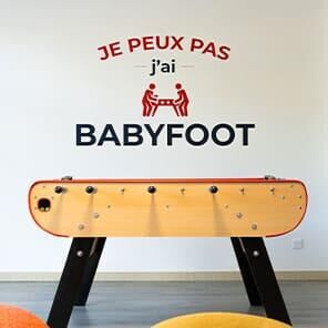 Espace détente avec babyfoot à MG Aime