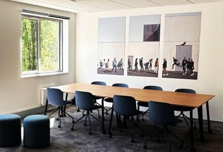 Salle de réunion de l'agence MG à Lyon