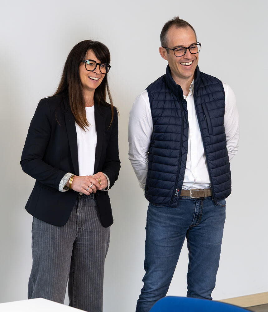 Christelle Chalendard, Stéphan Gravier, responsables fiscalité immobilière locative Groupe MG