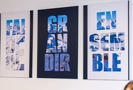 Tableau décoration intérieure agences Groupe MG